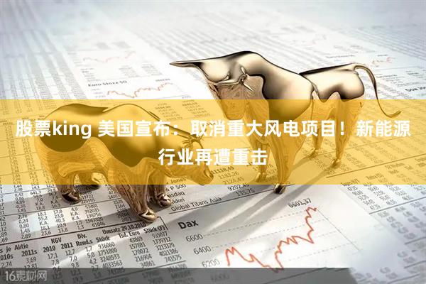 股票king 美国宣布：取消重大风电项目！新能源行业再遭重击