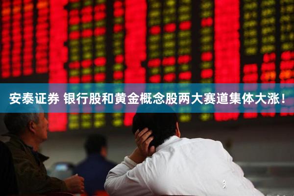 安泰证券 银行股和黄金概念股两大赛道集体大涨！
